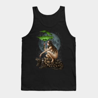 Winya no. 112-2 Woman and her  Alligator Snapping Turtle Tank Top